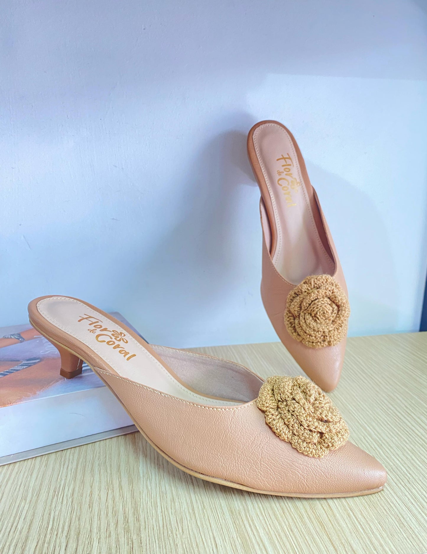 Tacón Ref. flor crochet