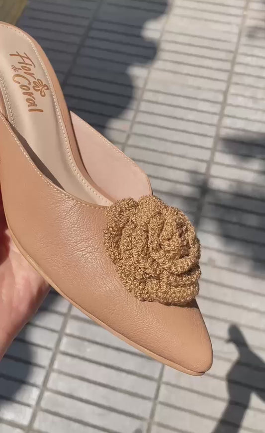 Tacón Ref. flor crochet